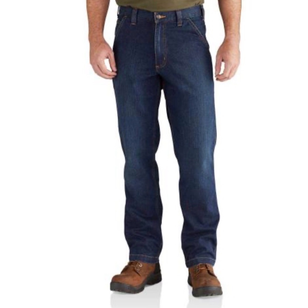 Carhartt Men's Rugged Flex Relaxed Fit Utility Jean Straight Leg Size 34x30